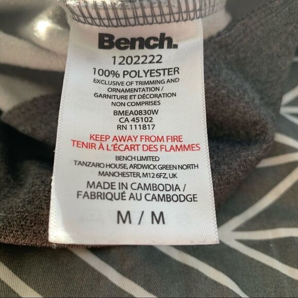 Bench Gray Smooth Lightweight Zip Up Sweatshirt - Picture 8 of 11